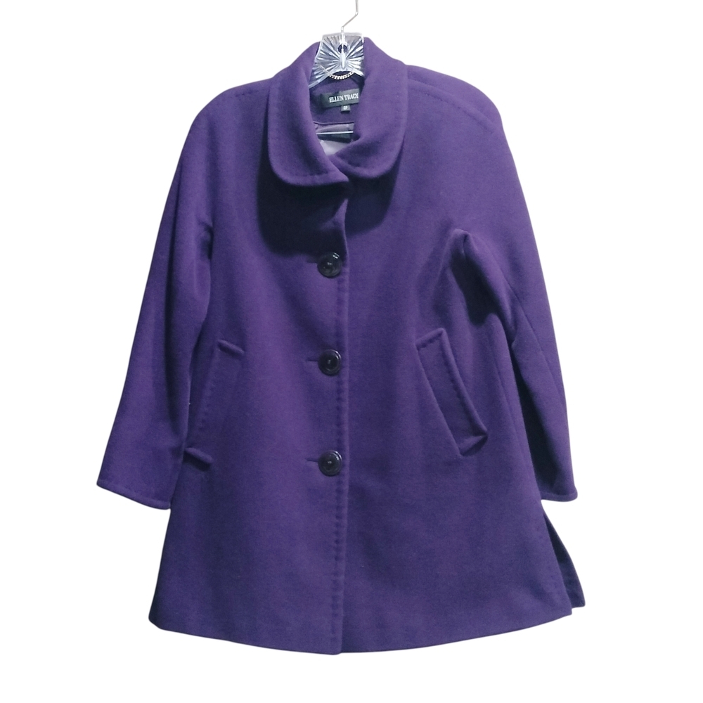 Ellen Tracy Solidcore Wool Pea Coat Size 2P